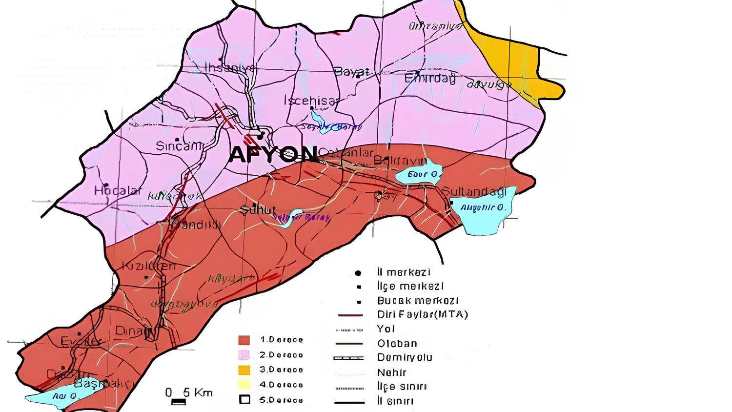 Afyonkarahisar 1. derece deprem riskinde mi!