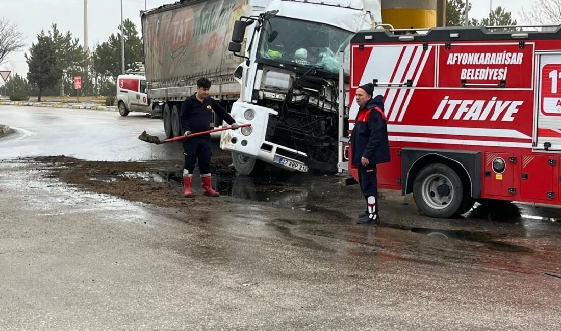 Afyonkarahisar'da meydana gelen trafik