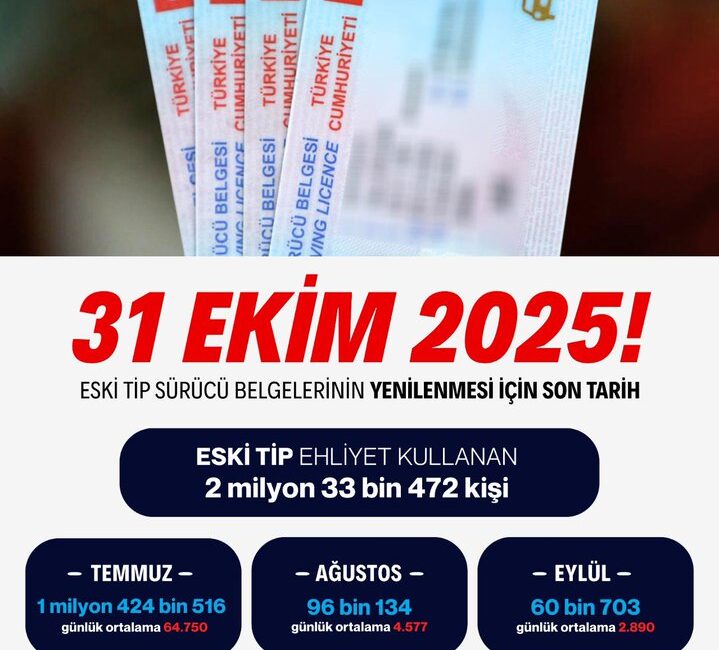 Bakan Yerlikaya, paylaşımında şu ifadelere yer verdi: “Eski tip sürücü