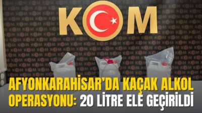 Afyonkarahisar Emniyet Müdürlüğü ekipleri, kaçakçılık faaliyetlerinin önlenmesi ve tespiti kapsamında