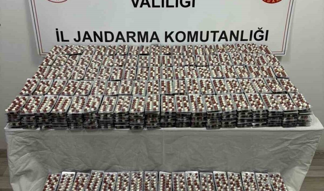 Afyonkarahisar’da jandarma köy evini yaptığı baskında 15 bin 174 adet