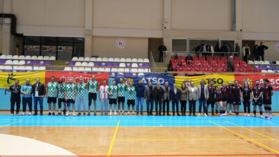 “Aile” temalı 19. ATSO Spor Oyunları kapsamında düzenlenen voleybol müsabakalarının