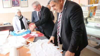 İl Milli Eğitim Müdürü Miraç Sünnetci ziyaret kapsamında Şube Müdürleri