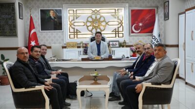 Ziyarete Bolvadin OSB Müdürü Hakan Gümüş, BOTAŞ Operasyon Müdürü Kazım