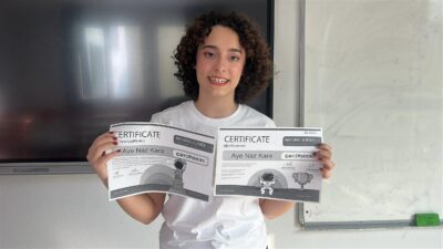 Hatay’da yaşayan ve Copernicus Bilim Olimpiyatı’nda soruların hepsini doğru yanıtlayarak