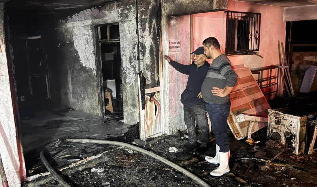 İsadere Mahallesinde bulunan 20 bin kapasiteli tavuk çiftliğinde henüz belirlenemeyen