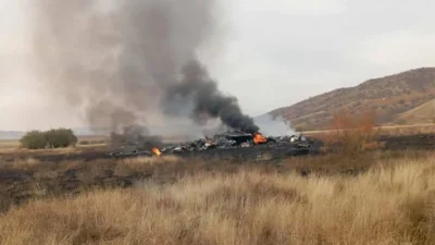 Azerbaycan-Gürcistan sınırında meydana gelen askeri kargo uçağı kazasının ardından bölgede