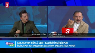 Ödüllü program Her Dalda Spor’da Mert Dokuzoğlu’nun stüdyo konuğu; İncirlispor