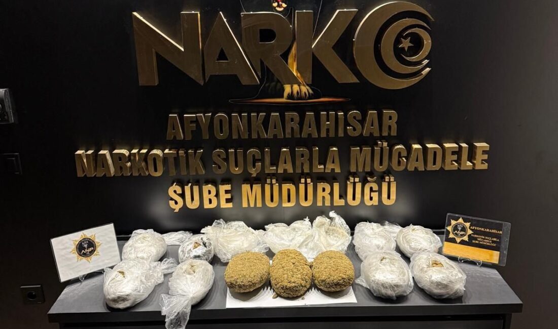 AFYONKARAHİSAR (AA) – Afyonkarahisar'da aracında uyuşturucu ele geçirilince gözaltına alınan