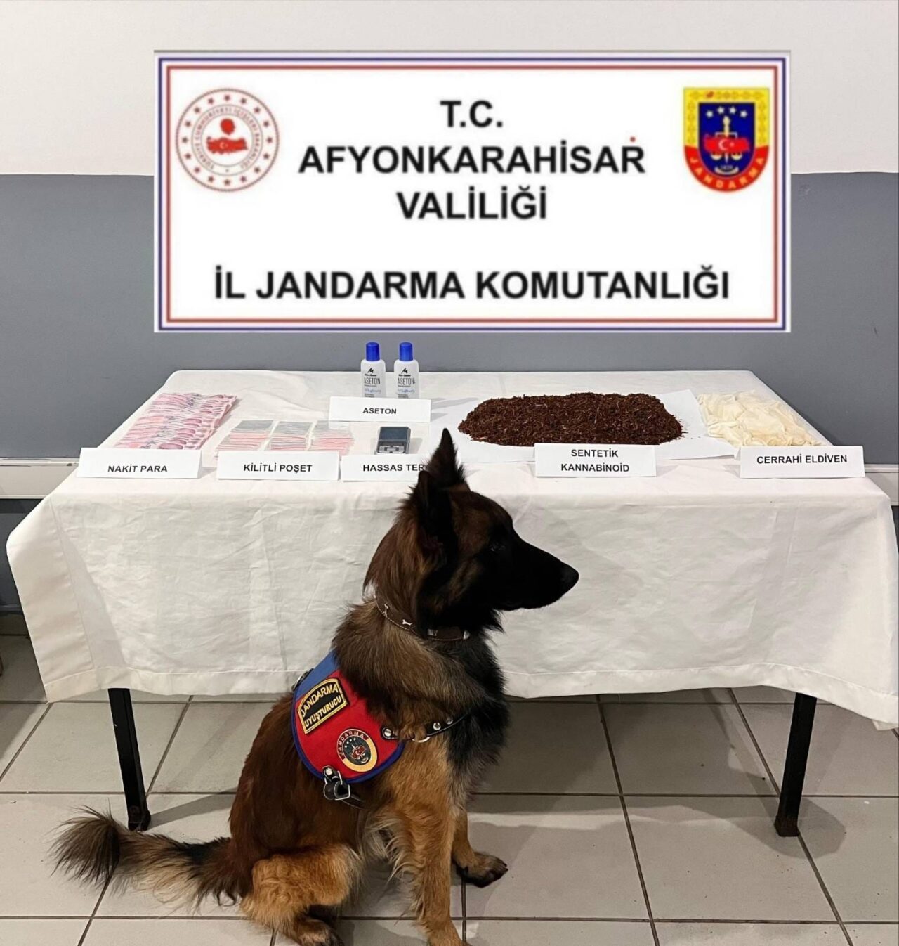 AFYONKARAHİSAR (AA) – Afyonkarahisar'ın Sinanpaşa ilçesinde düzenlenen uyuşturucu operasyonunda yakalanan