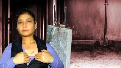 Serhan Kaynar, daha önce komşusu Tezcan K.’nin kapısını tiner dökerek