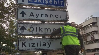 Popüler Kızılay Tabelası Yeniden GündemdeAnkara’nın Çankaya ilçesindeki Kennedy Caddesi’nde bulunan