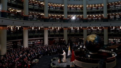 Beştepe’de önemli mesaj Papa 14. Leo, Cumhurbaşkanlığı Külliyesi’ndeki Beştepe Millet