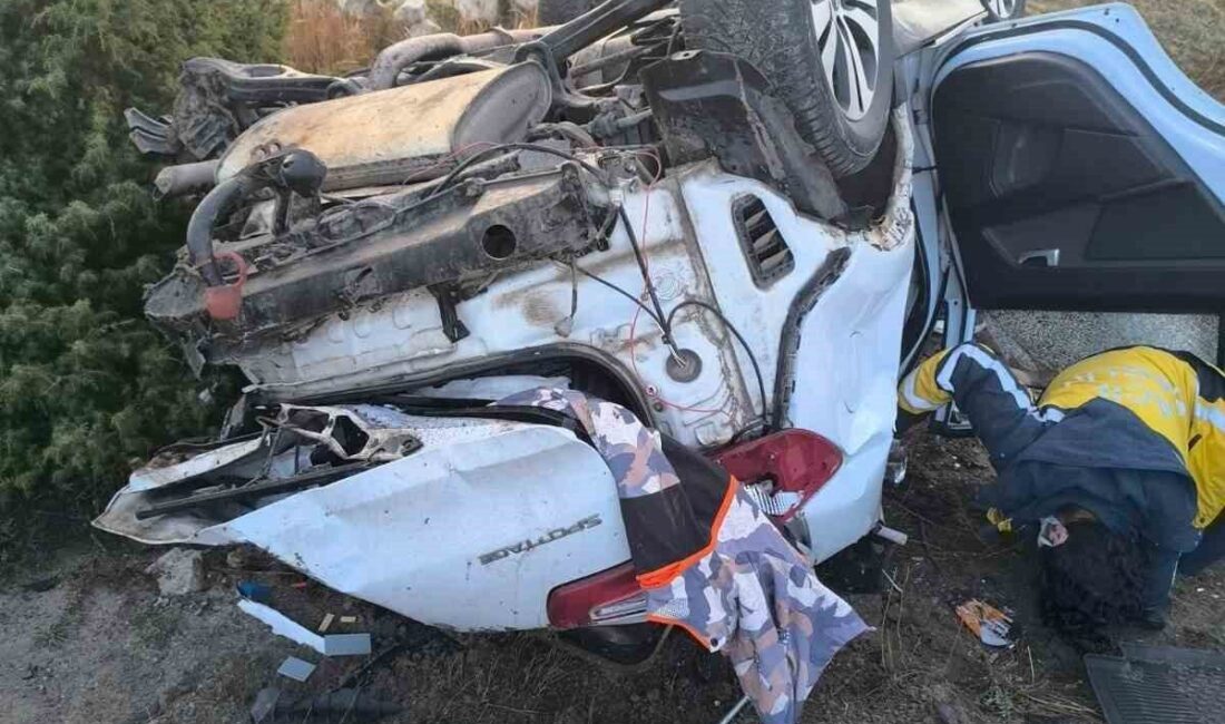 Afyonkarahisar’da İhsaniye ilçesi Basırlar köyü yakınlarında meydana gelen kazada, F.K.