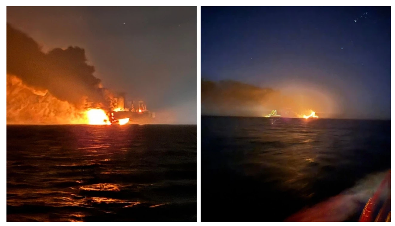 Kocaeli’nin Kandıra ilçesine bağlı Kefken açıklarında Rusya’nın Novoroski Limanı’na seyreden