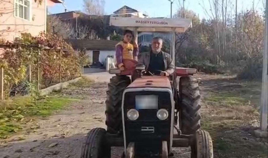 Tokat’ın Çerçi köyünde yaşayan çiftçi Hasan Küsen, üzerine kayıtlı traktörüne,
