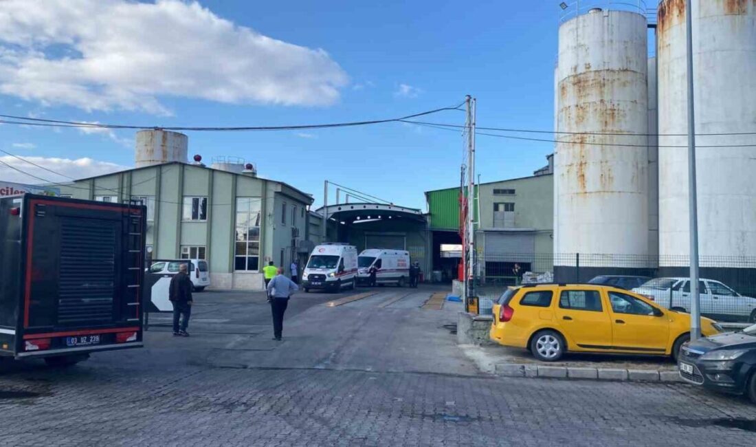 Afyonkarahisar’da yağ fabrikasında işçilerin çalışma yaptıkları yağ yağ kazanında yaşanan