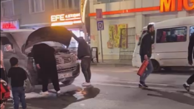 Durumu fark eden vatandaşların ihbarı üzerine olay yerine itfaiye ekipleri