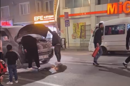 Durumu fark eden vatandaşların ihbarı üzerine olay yerine itfaiye ekipleri