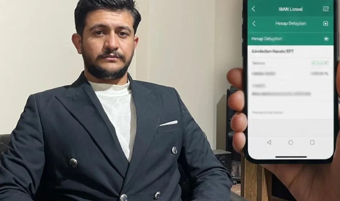Osmaniye’de 24 yaşındaki Mehmet Demir, çocukluk arkadaşının talebi üzerine IBAN