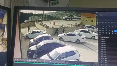 Yorgun merminin düştüğü an, olay yerindeki güvenlik kamerası görüntüleriyle ortaya
