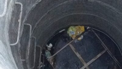 Narlıca Mahallesi’nde meydana gelen olayda, kuyudan gelen miyavlamaları duyan vatandaşlar