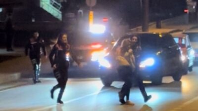 Edirne’de akşam saatlerinde Şükrüpaşa Mahallesi Mithat Vardar Caddesi’nde sinir krizi