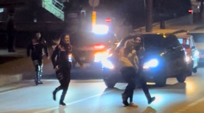 Edirne’de akşam saatlerinde Şükrüpaşa Mahallesi Mithat Vardar Caddesi’nde sinir krizi