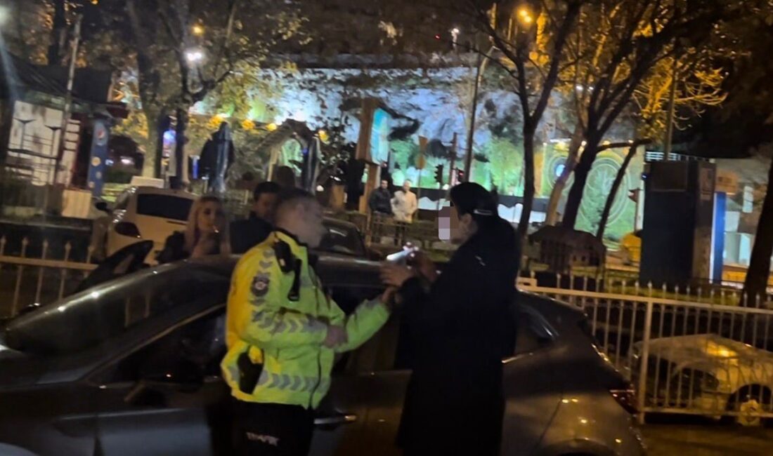 Bursa ilçe merkezinde, Trafik Denetleme Şube Müdürlüğü ekipleri tarafından yapılan