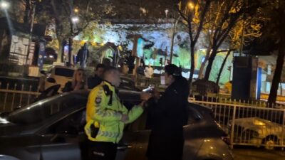 Bursa ilçe merkezinde, Trafik Denetleme Şube Müdürlüğü ekipleri tarafından yapılan