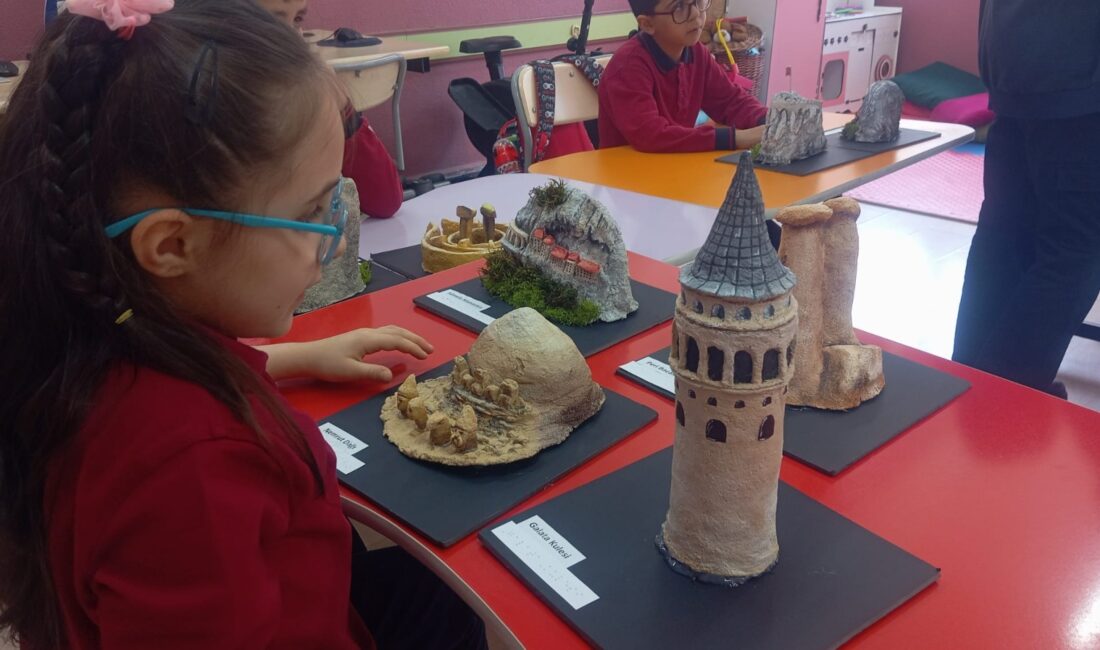 Danışman öğretmen Bahar Katrancıoğlu’nun yönlendirmesiyle hazırlanan çalışma, görme engelli öğrencilerin