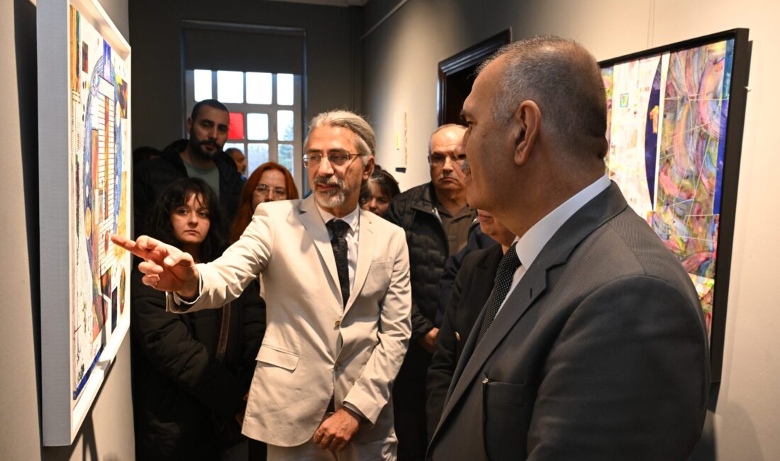 Rıza Çerçel Kültür ve Sanat Merkezi Sergi Alanında açılan sergide