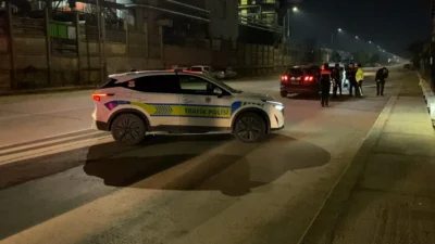 Bursa’nın İnegöl ilçesinde, trafik ekiplerinin rutin kontrolü sırasında film sahnelerini