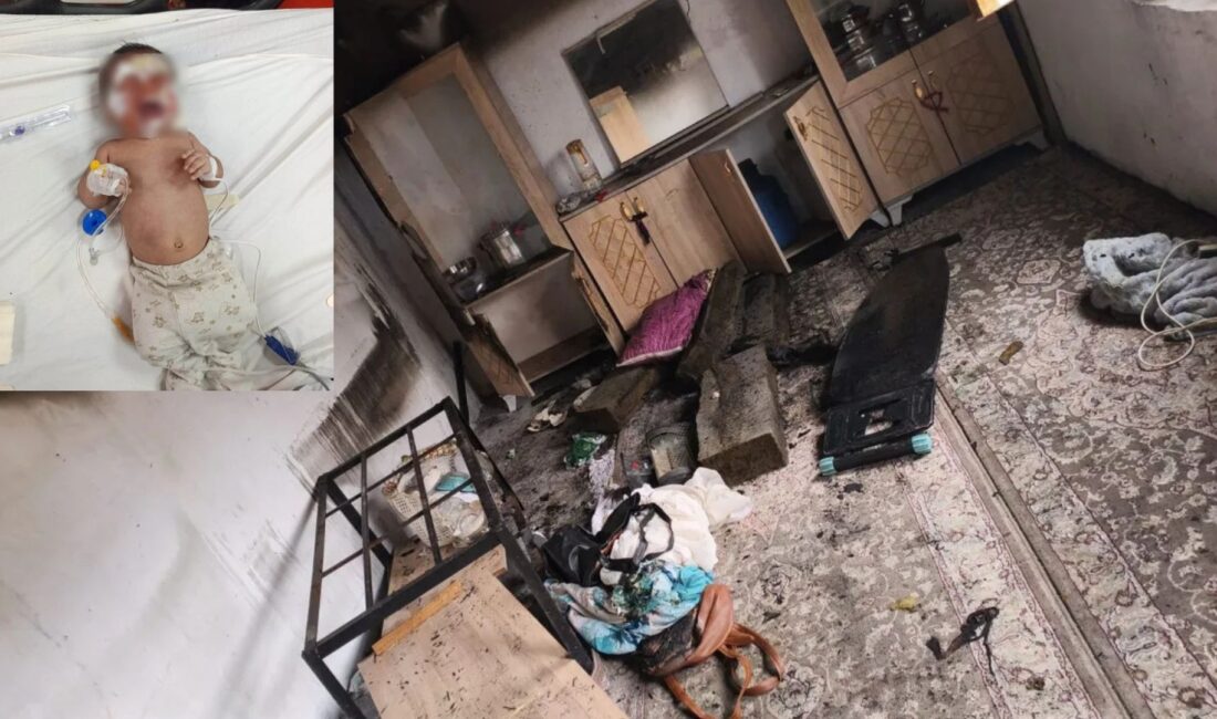 Şanlıurfa’nın Eyyübiye ilçesi Akdilek Mahallesi’nde yaşayan Kaya ailesinin evi, bir