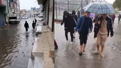 Meteoroloji Genel Müdürlüğü’nün kuvvetli yağış uyarısının ardından kentte iki gündür