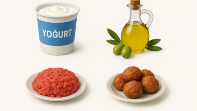 Listeye eklenen ürünler arasında zeytinyağı, yoğurt ve bal gibi temel
