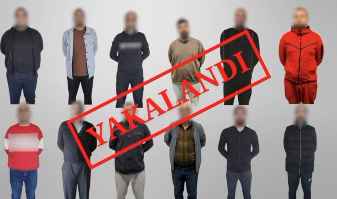 Kırmızı bültenle aranan 12 kişi, yürütülen uluslararası çalışmalar sonucunda yakalanarak