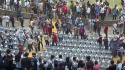 45 dakika sürmesi planlanan etkinlikte Messi, sadece 10 dakika sahada