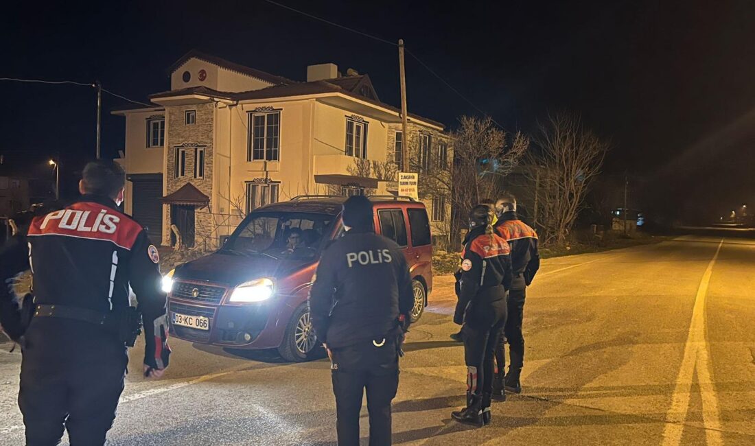 Afyon merkezi destekli gerçekleştirilen operasyonda asayişten trafiğe, narkotikten terörle mücadeleye