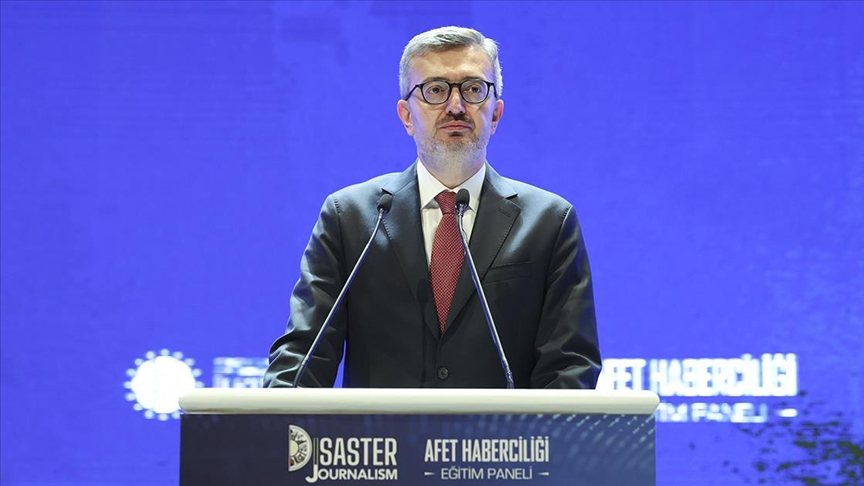 Cumhurbaşkanlığı İletişim Başkanı Burhanettin Duran, Cumhurbaşkanlığı İletişim Başkanlığında düzenlenen Afet