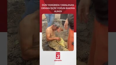 Eskişehir’in Seyitgazi ilçesindeki orman yangınına müdahale ederken yaralanan orman işçisi
