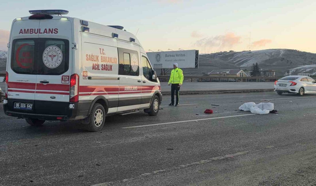 Ankara’nın Elmadağ ilçesinde meydana gelen trafik kazasında 1 kişi hayatını