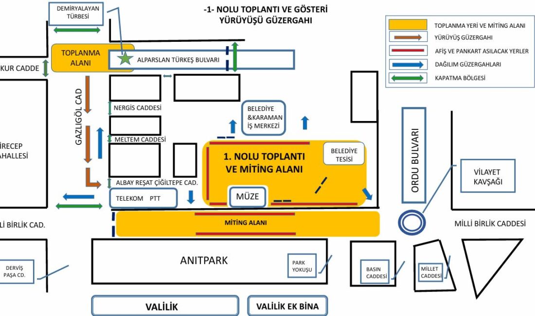 Afyonkarahisar Valiliği, 2026 yılında kent genelinde yapılacak açık hava toplantıları,