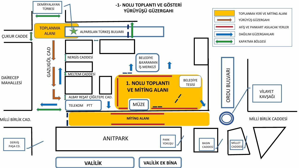 Afyonkarahisar Valiliği, 2026 yılında kent genelinde yapılacak açık hava toplantıları,