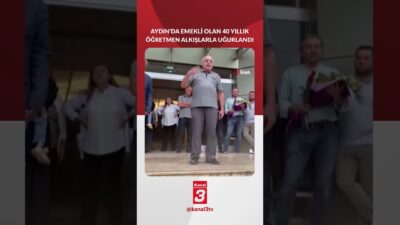 Aydın’ın Nazilli ilçesinde 40 yıllık öğretmenlik kariyerini tamamlayan Ali Çetin