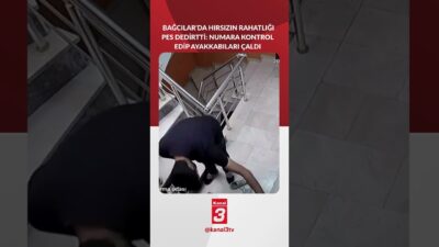 Bir apartmana giren şahıs, daire önlerindeki ayakkabıları tek tek inceledi,