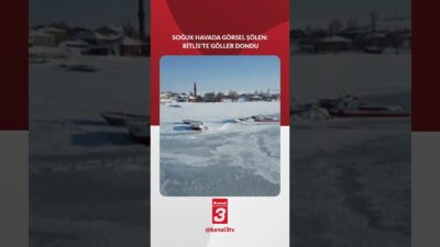 Bitlis’te etkisini sürdüren dondurucu soğuklar, kent genelindeki göl ve sulak