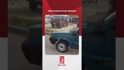 İtalya’da bir kişi, Dünyanın en dar arabasını yaptı. Genişlik: 500