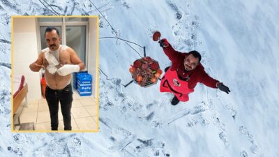 Sivas’ta çektiği videolarla tanınan tostçu Raşit Yıldırım, kentteki dondurucu soğuğu