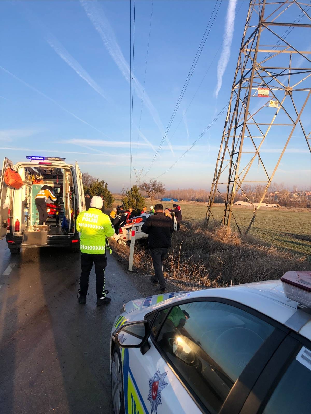 Afyonkarahisar’da meydana gelen trafik kazasında kamyon ile çarpışan otomobilin sürücüsü
